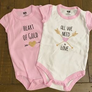 Set of Two Hanes Onesies